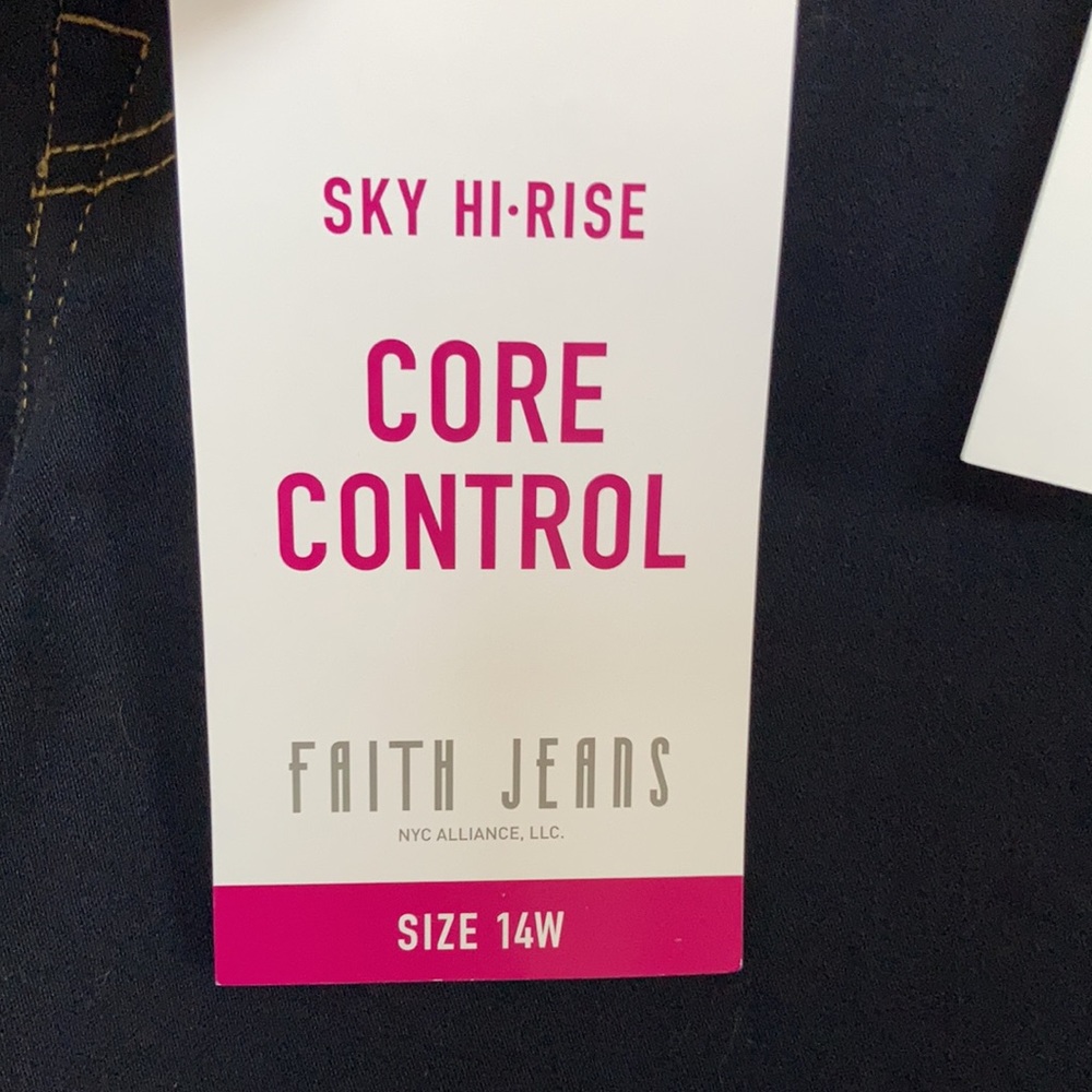Faith Jeans short sky hi rise core control cuffed jean short 14W - Picture 6 of 16
